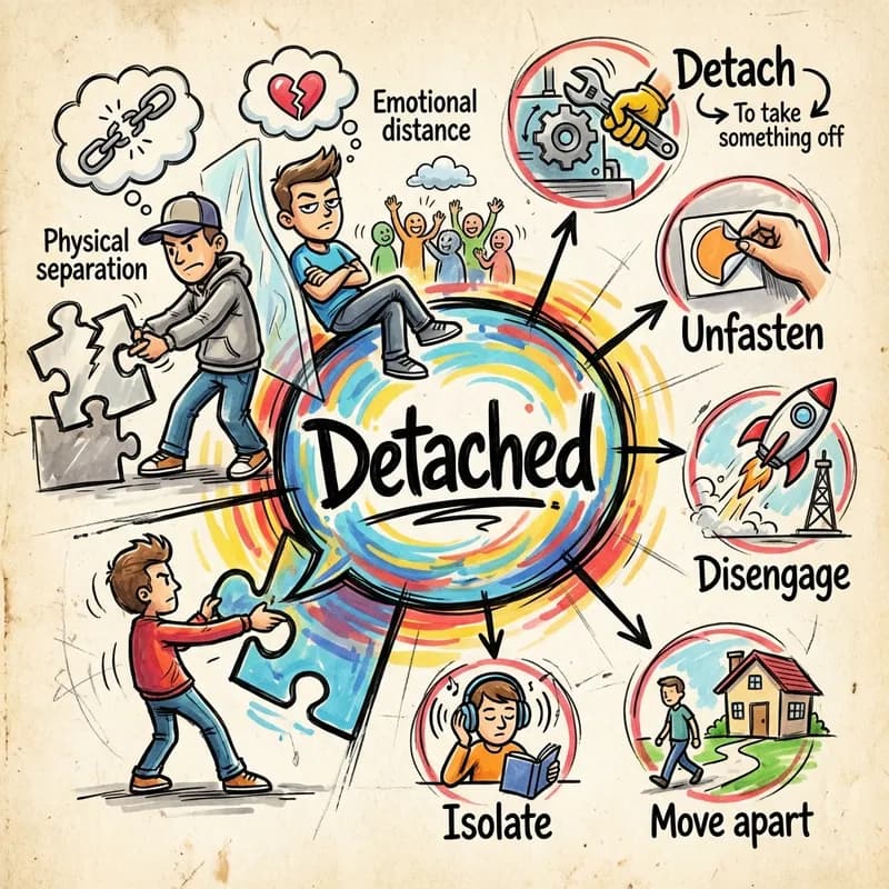 detached 的心智圖