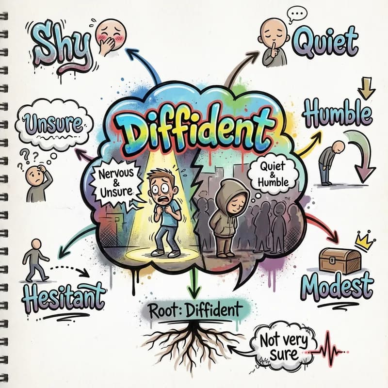 diffident 的心智圖