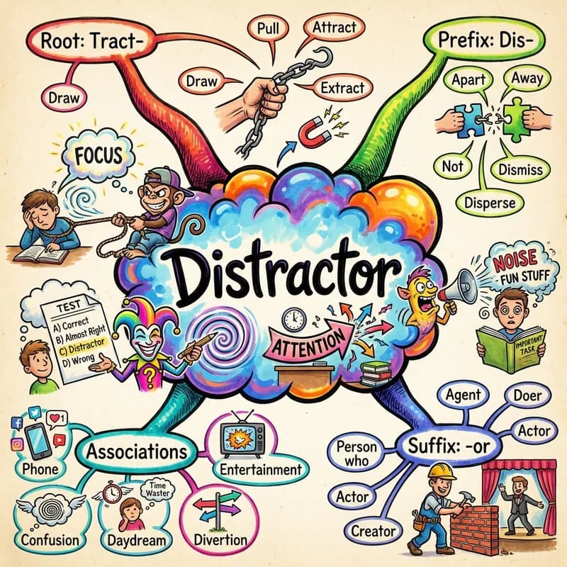 distractor 的心智圖