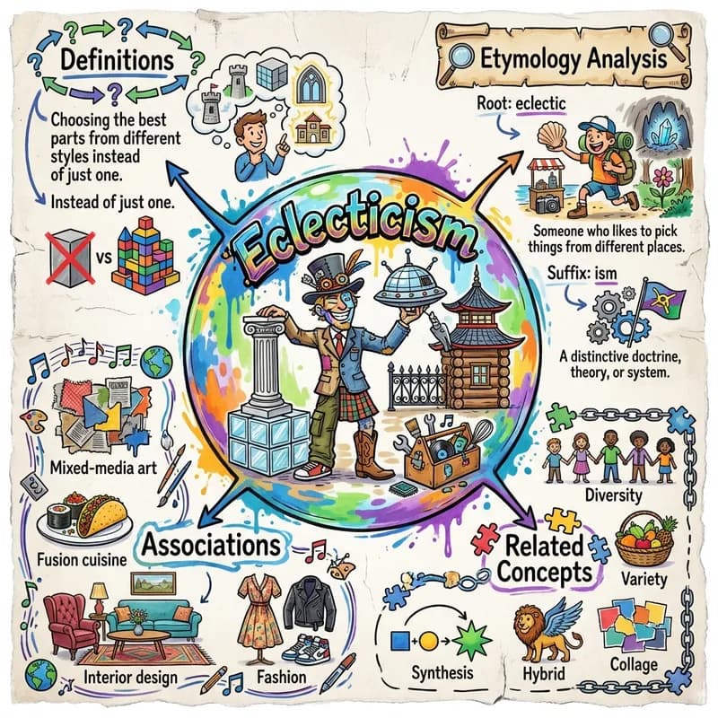 eclecticism 的心智圖