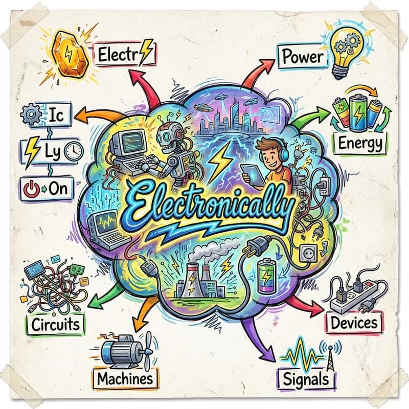 electronically 的心智圖