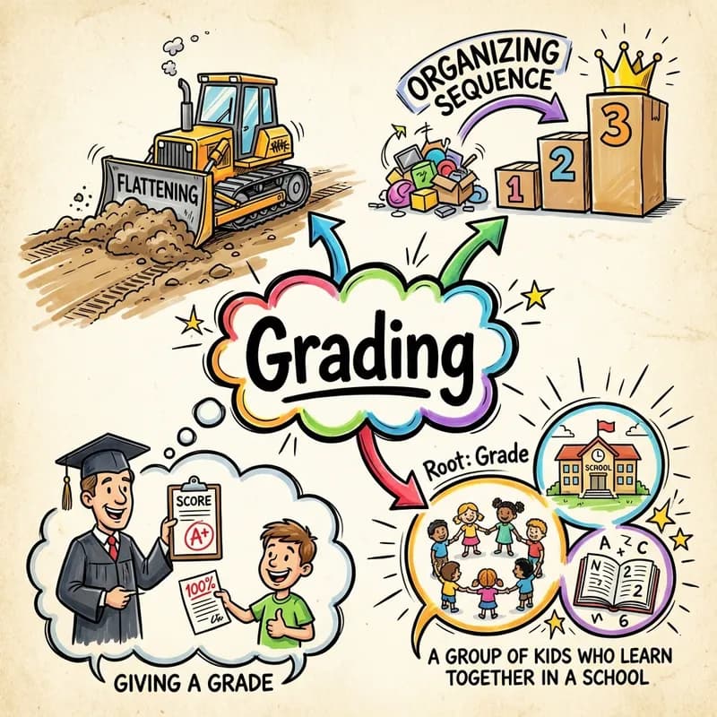 grading 的心智圖