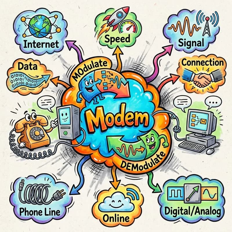 modem 的心智圖