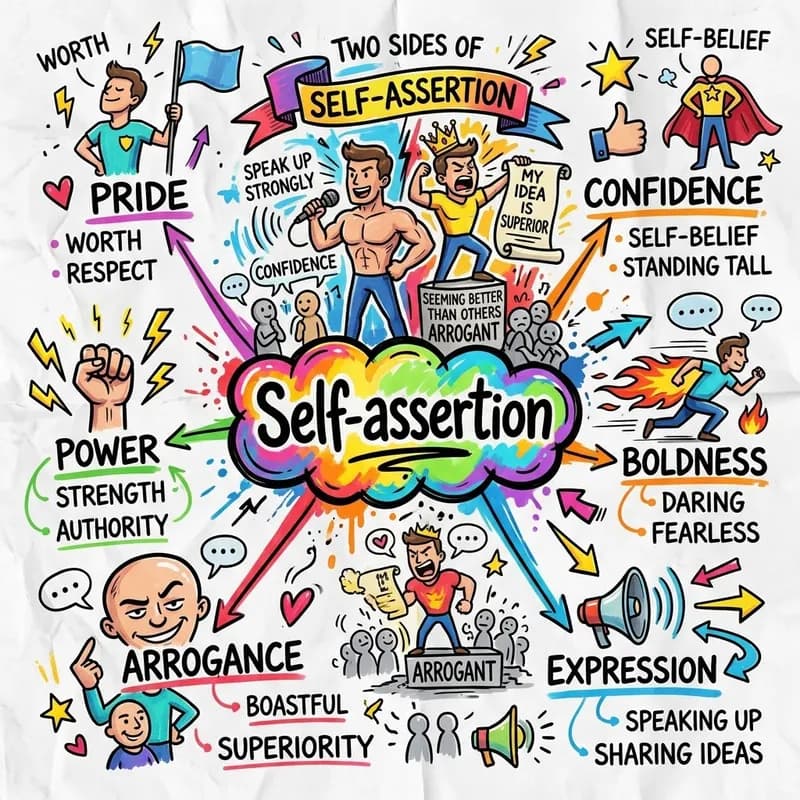 self-assertion 的心智圖